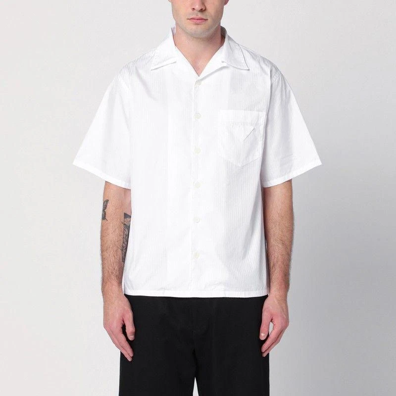 Prada WHITE SHORT-SLEEVED SHIRT 1