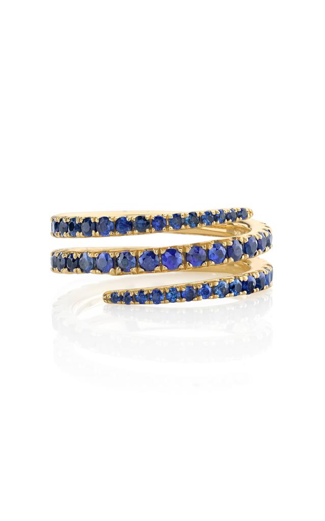 Anita Ko Anita Ko - 18k Yellow Gold Blue Sapphire Coil Ring - Gold - US 6 - Moda Operandi - Gifts For Her