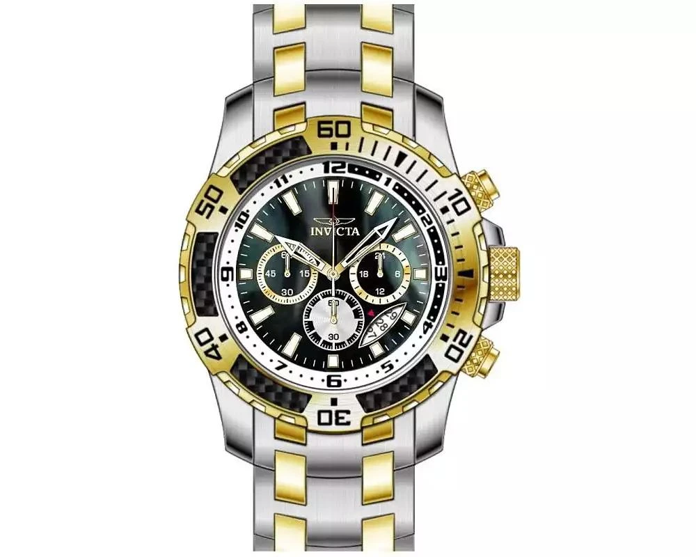 Invicta Men's 49852 Pro Diver Quartz VD53 Black Dial Watch 1