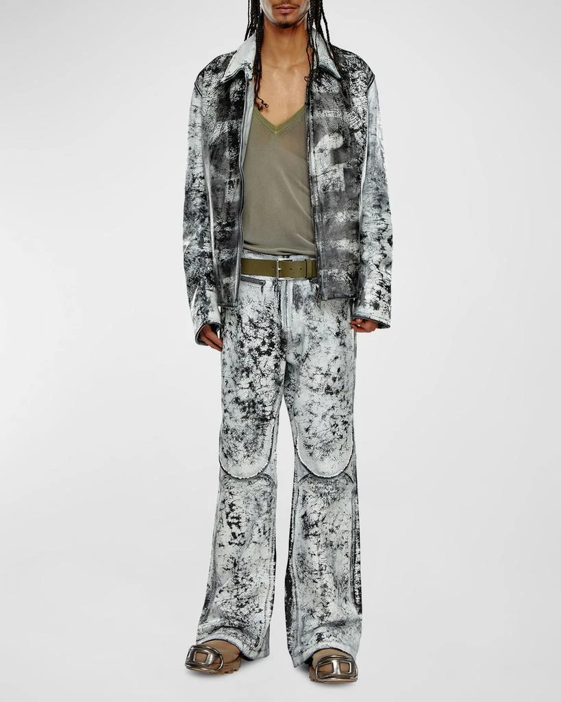 Diesel Men's P Gen Sheep Skin Leather Trousers 2
