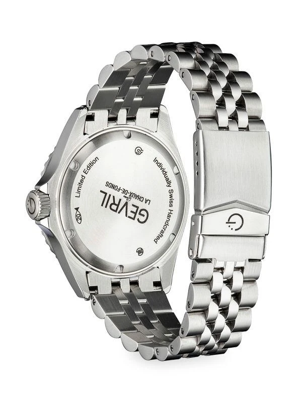 Gevril Wall Street Stainless Steel GMT Swiss Automatic Bracelet Watch 2