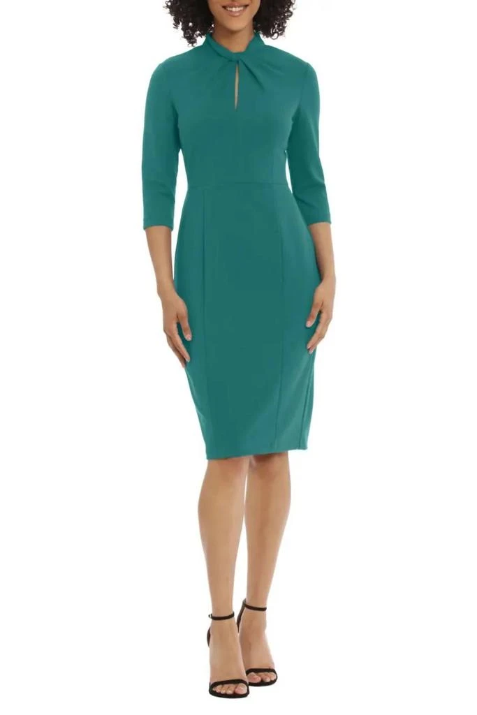 donna morgan blue green dress Donna Morgan blue/green floral dress size 8