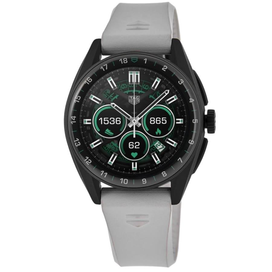 TAG Heuer Connected Calibre E4 - 42mm Special Golf Edition Digital Dial White Rubber Strap Men's Watch SBR8080.EB0284