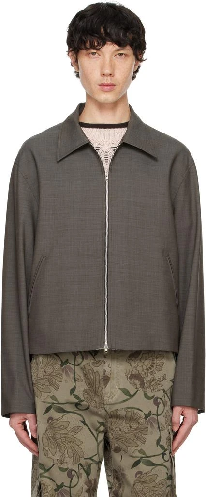Shop Gray Mini Jacket on Sale at BeyondStyle – Get 32% Off Gray 