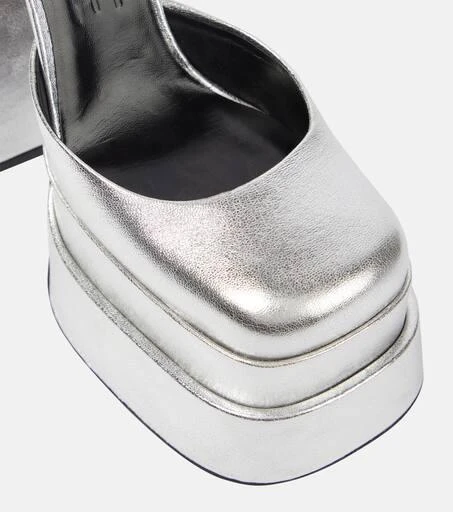 Versace Medusa Aevitas leather platform pumps 6