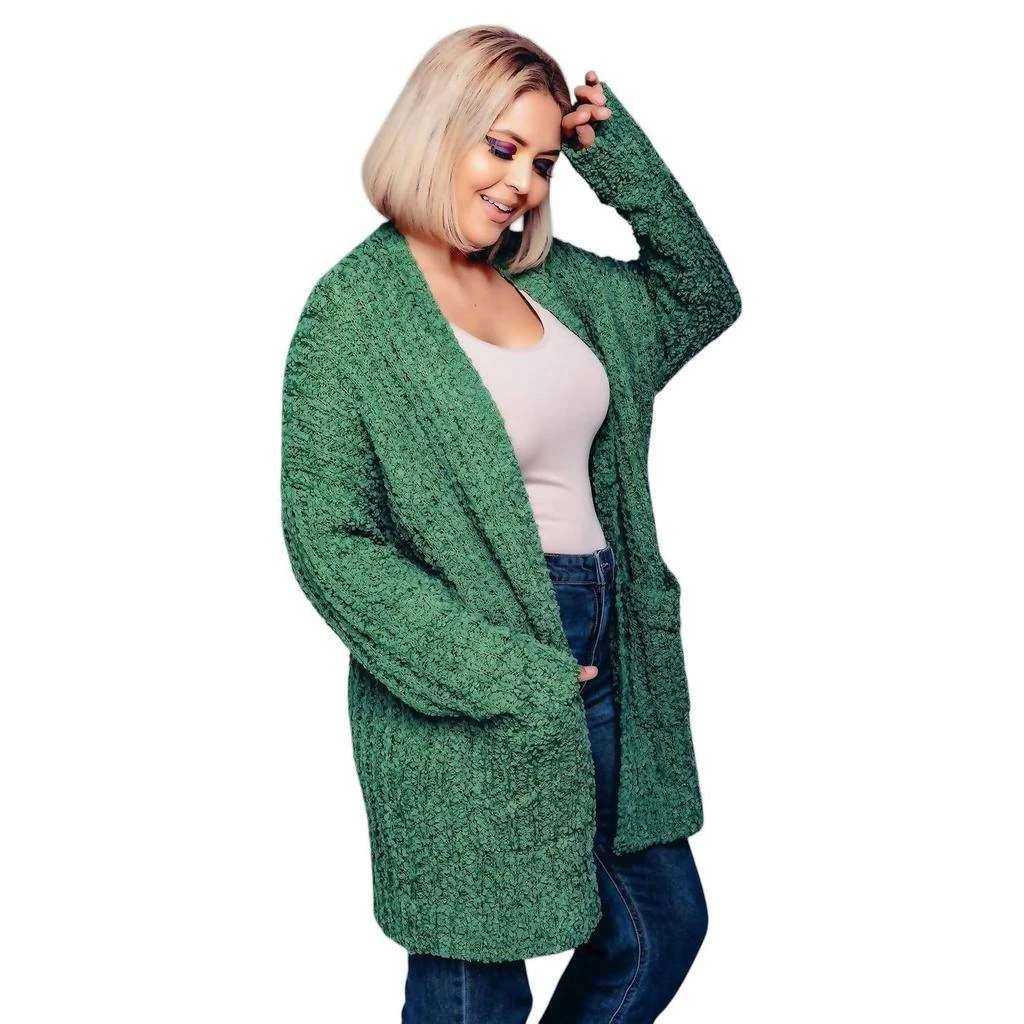 Sweaterland Sweaterland - Curvy Popcorn Long Cardigan 3