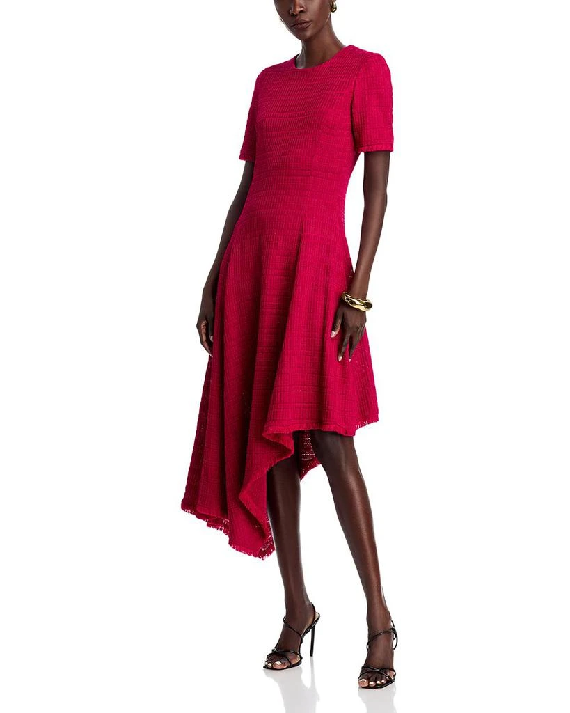 Misook Textured Fit & Flare Midi Dress 1