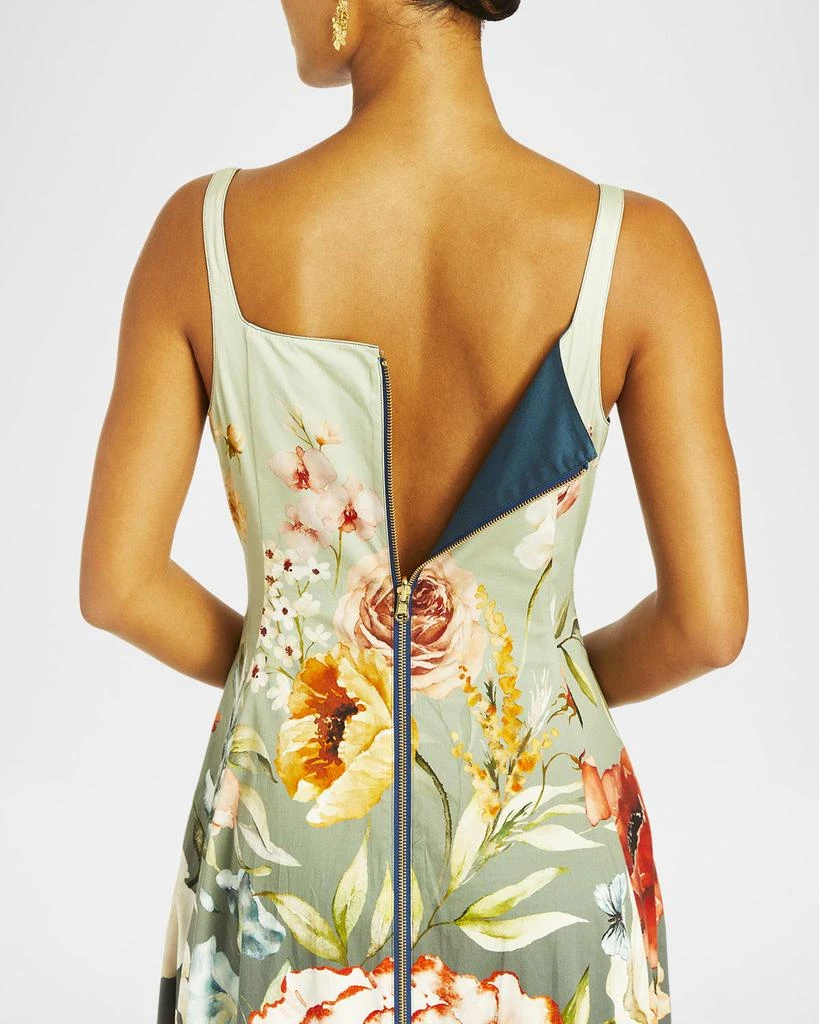 Mestiza New York Thalia Reversible Floral-Print Ombre Gown 4