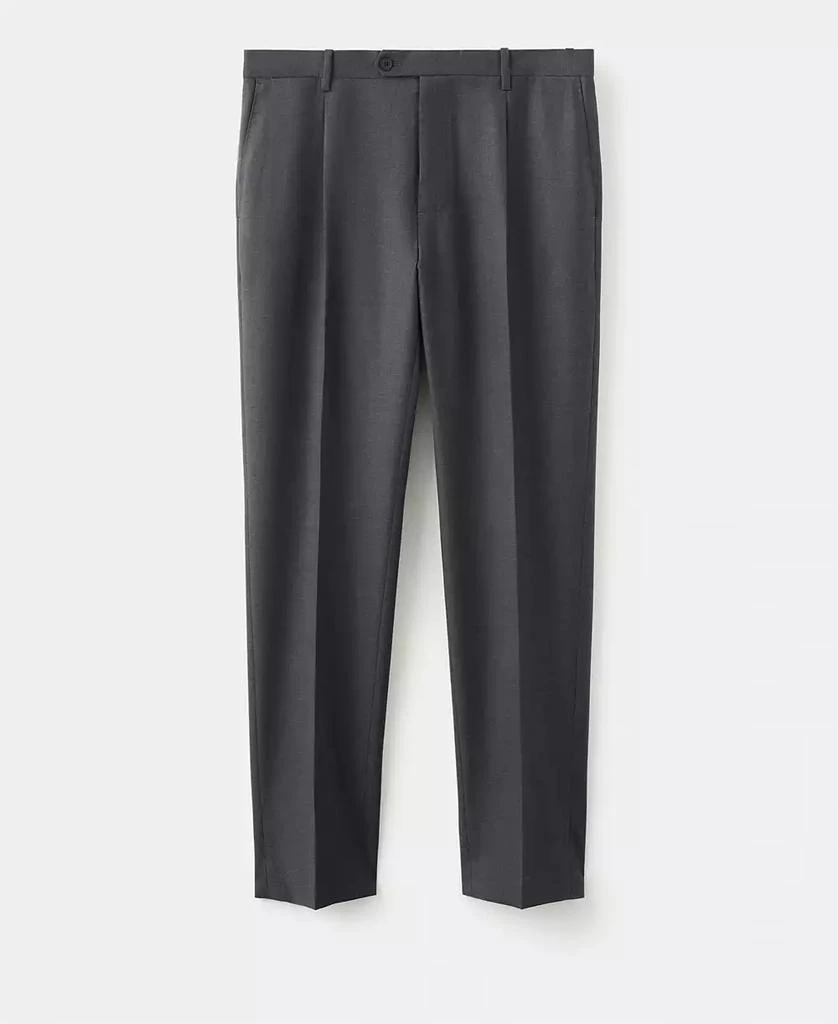 Mango Men's Italian Virgin Wool Flannel Suit Pants 6