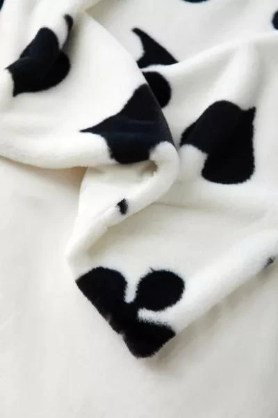 Urban Outfitters Harper Faux Fur Printed Throw Blanket 4