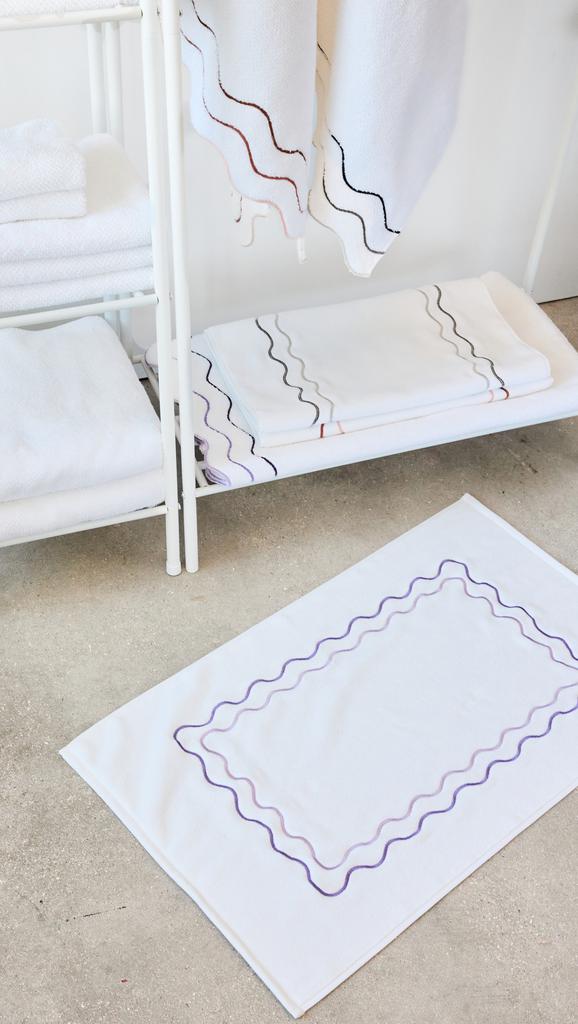 Kassatex Shopbop x Scalloped Bath Mat