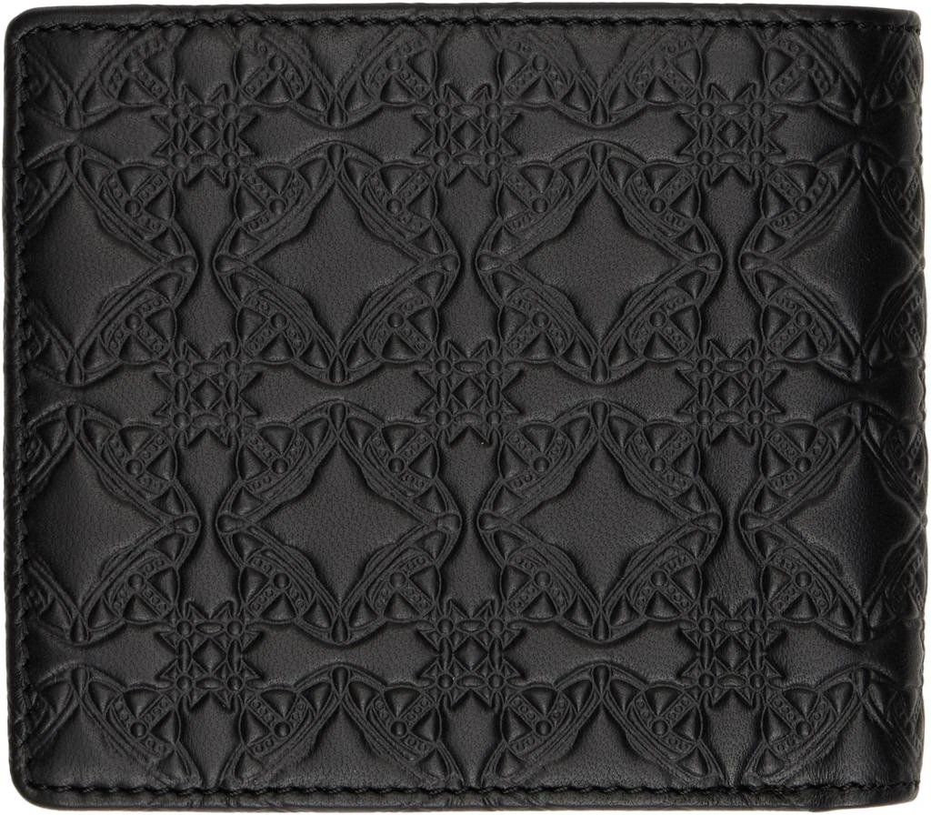 Vivienne Westwood Black Lambskin Man. Billfold Wallet 2