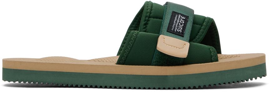 Suicoke Green Padri Slides