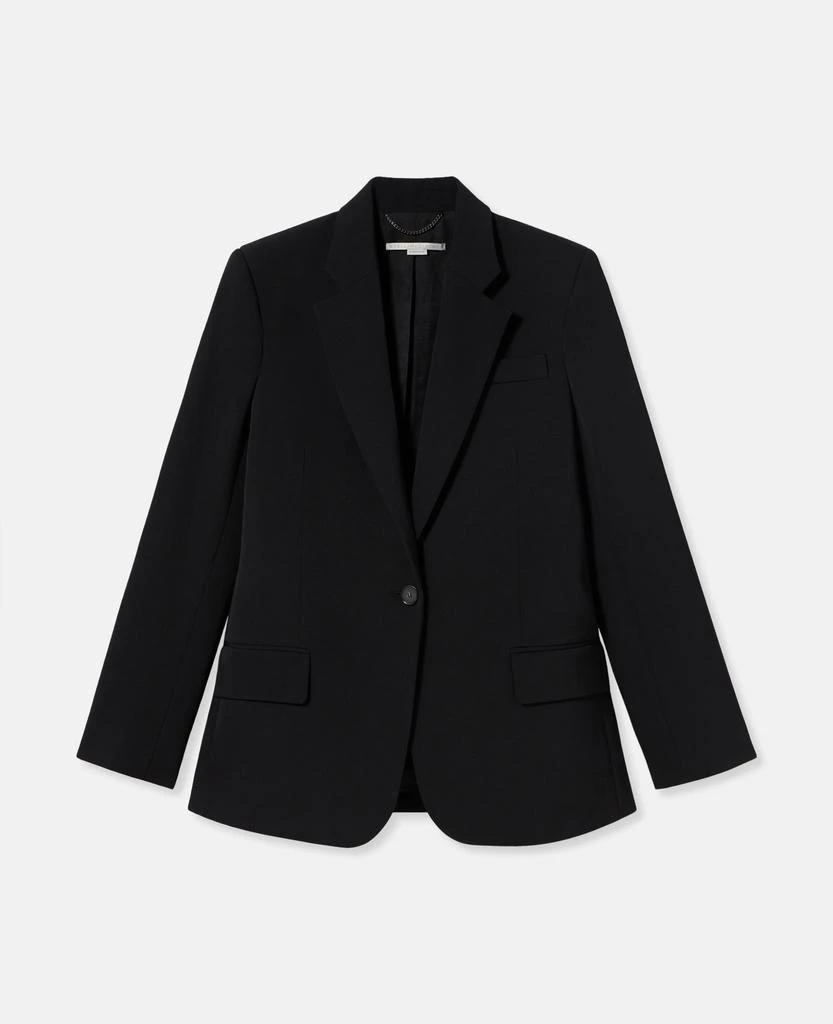 Stella McCartney Stella McCartney - Wool Flannel Slim Fit Boyfriend Blazer, , Size: 36