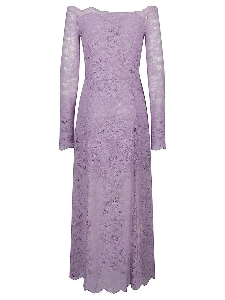 Rabanne French Lavender Off Shoulder Lace Maxi Dress Rabanne French Lavender Off Shoulder Lace Maxi Dress