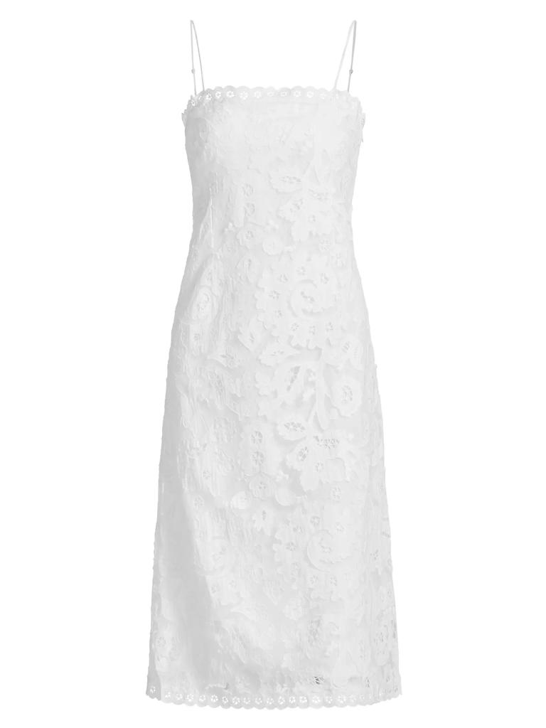 Sea Lovina Embroidered Cotton Midi-Dress