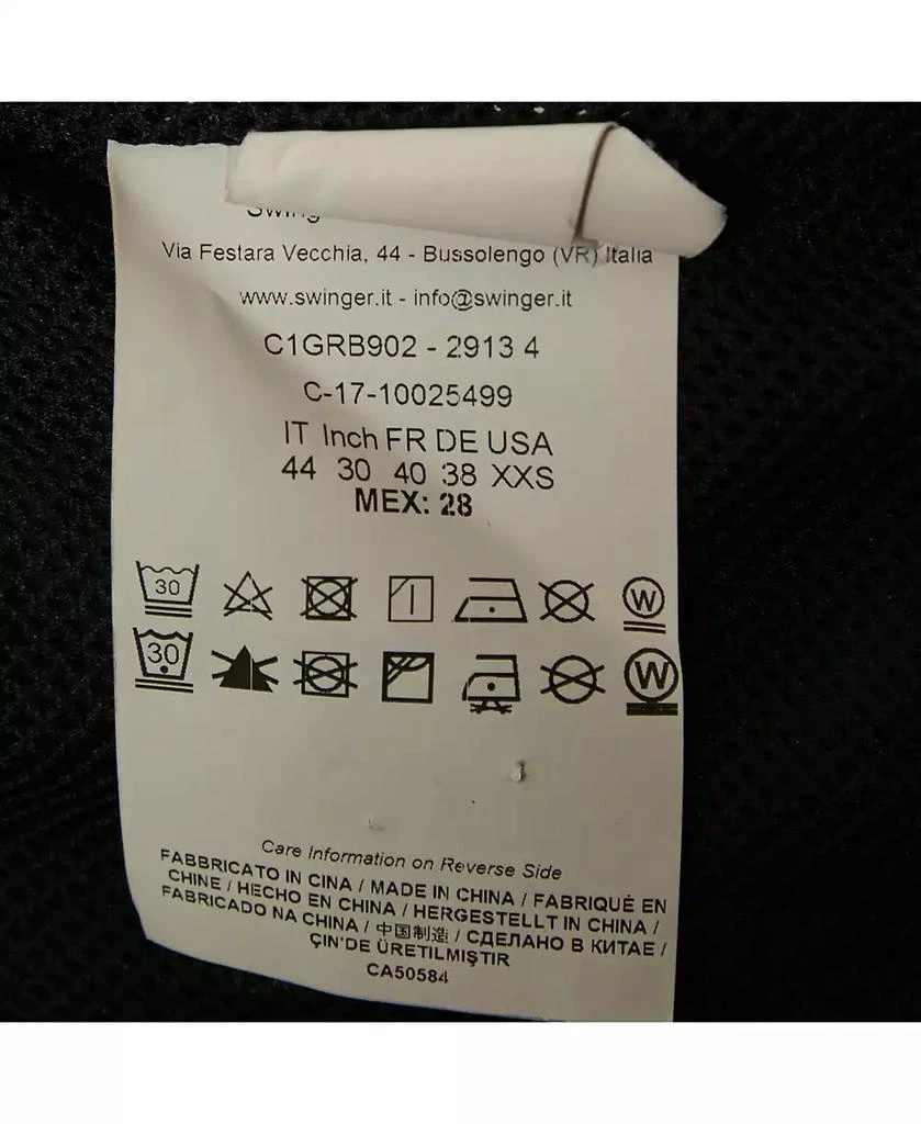 Pre-Owned Versace Women
s Jeans Black Side Stripe Synthetic Zip-Up Jacket 6