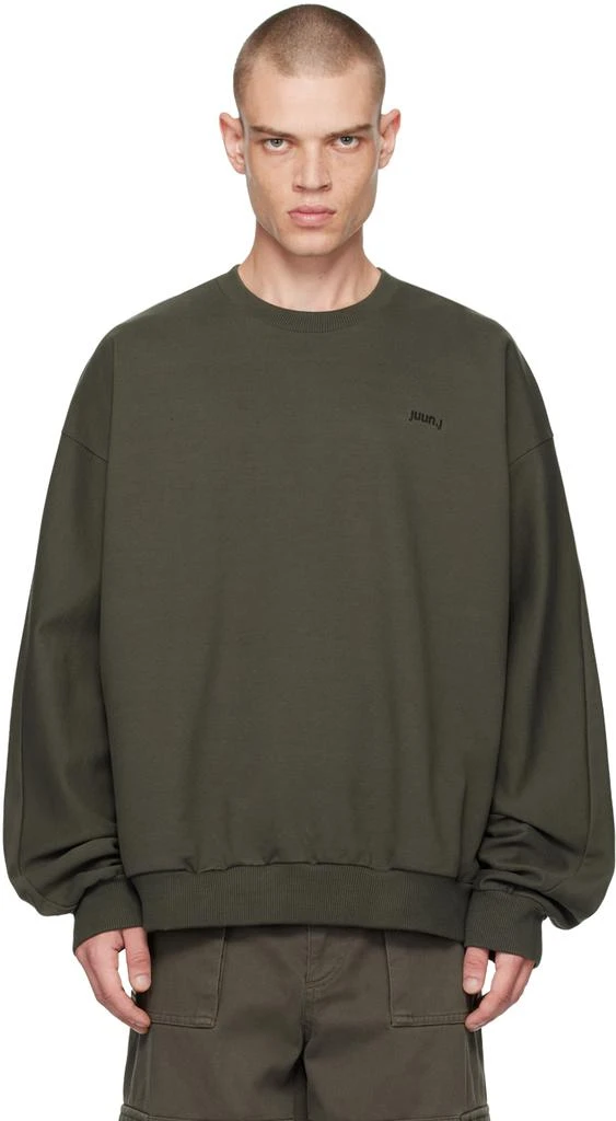 Juun.J Gray Crewneck Sweatshirt 1