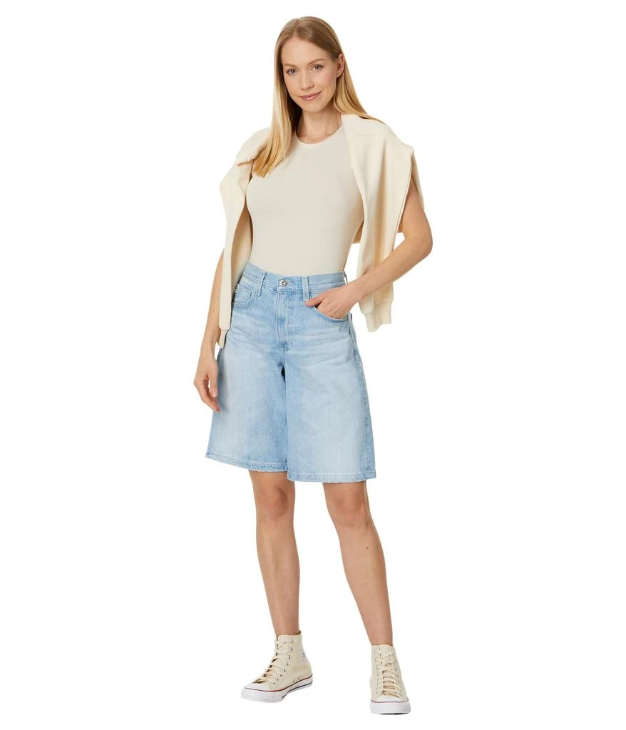 AG Jeans Thalia Wide Leg Bermuda Shorts 4