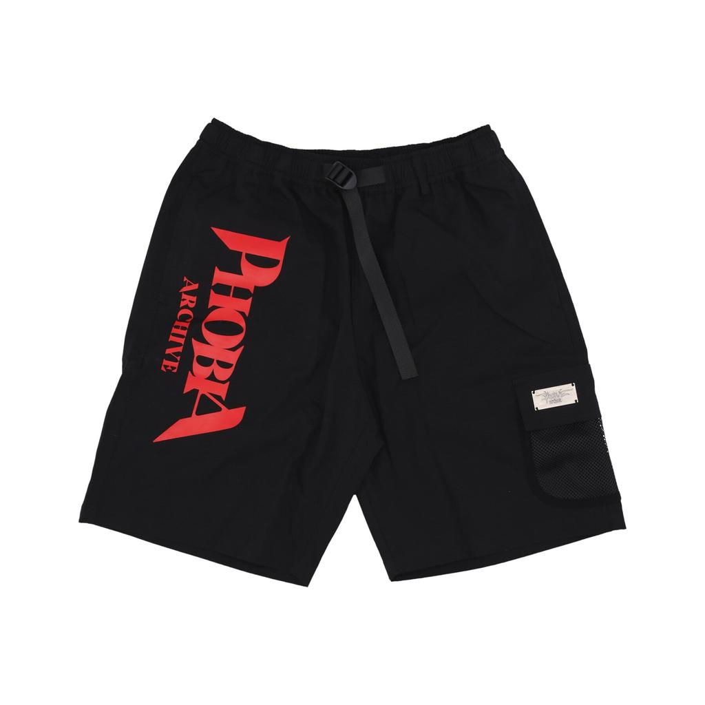 PHOBIA Men's Shorts Big Print Logo Shorts Black