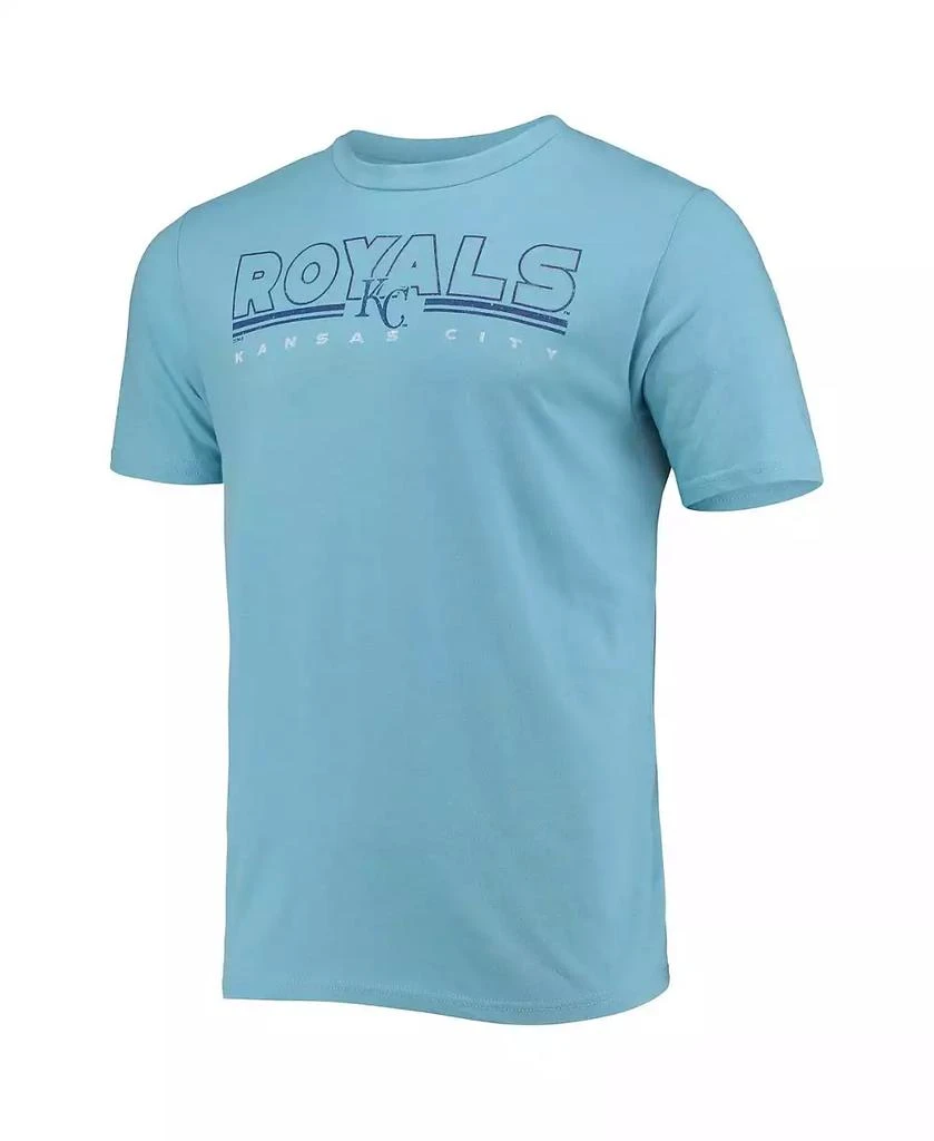 Concepts Sport Men's Royal, Light Blue Kansas City Royals Meter T-shirt and Pants Sleep Set 3