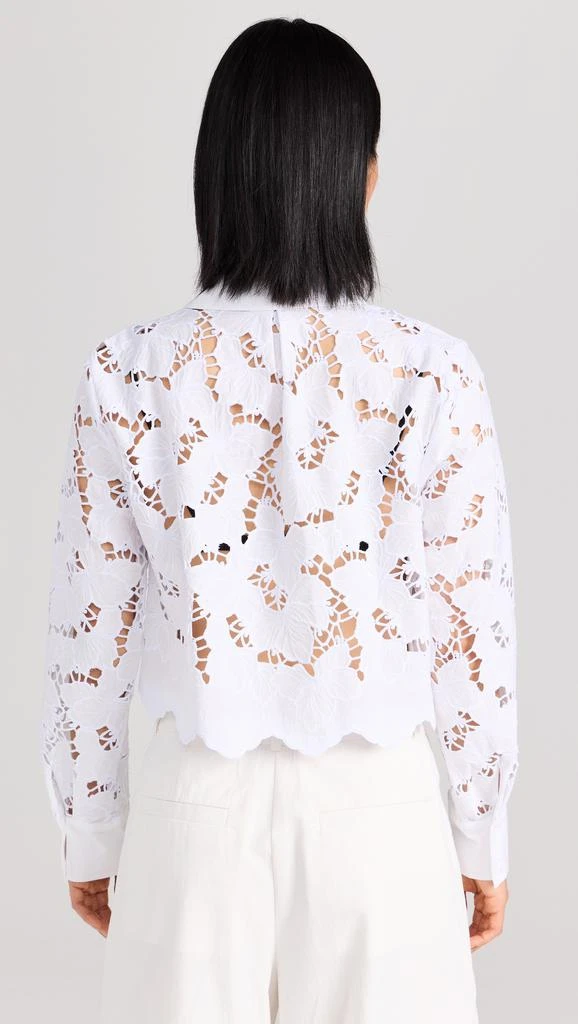 LAGENCE Seychelle Lace Cropped Blouse 2