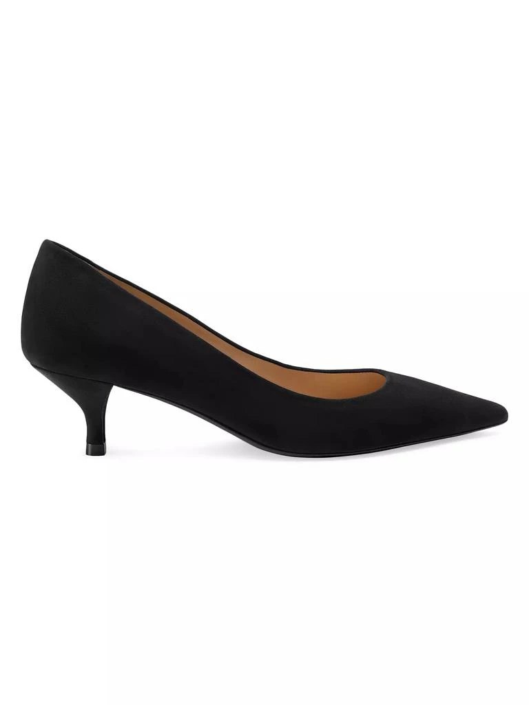 Stuart Weitzman Power 50MM Suede Kitten-Heel Pumps 1