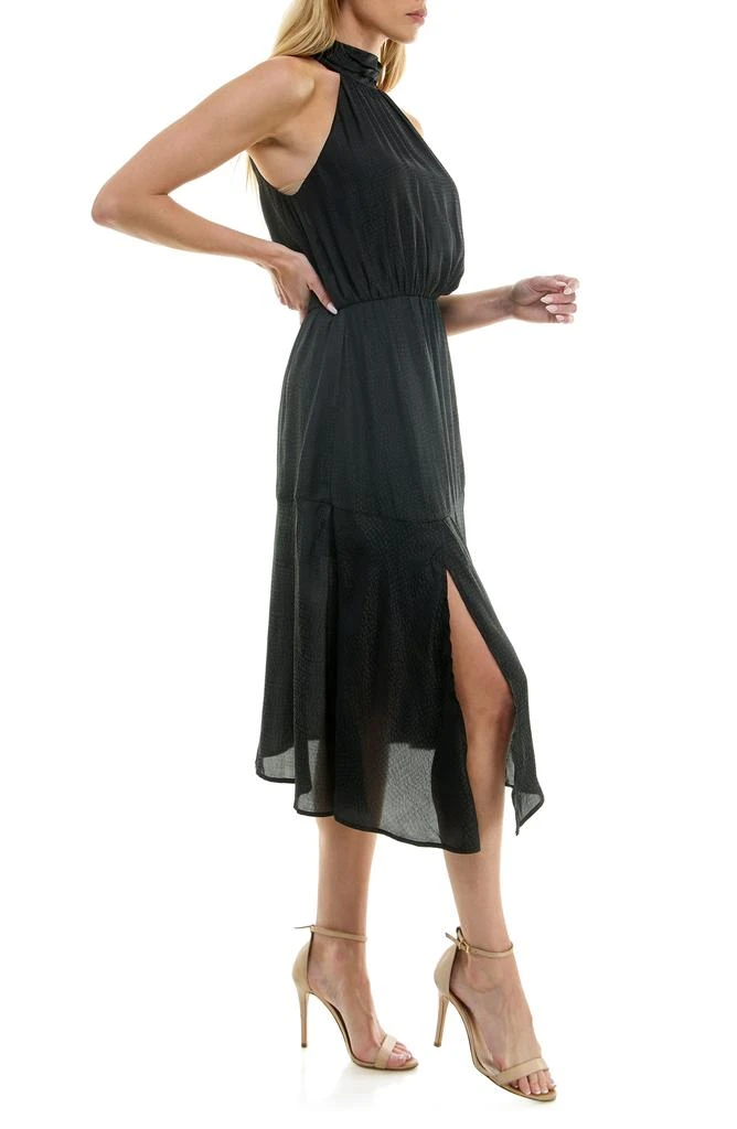 Socialite Tiered Satin Midi Dress 4