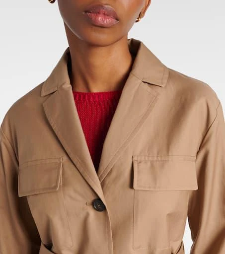 Max Mara Giulia technical cotton-blend twill jacket 4
