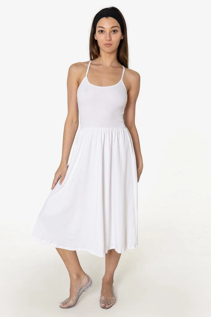 Los Angeles Apparel 43206X - Baby Rib Cross Back Mini Dress 24