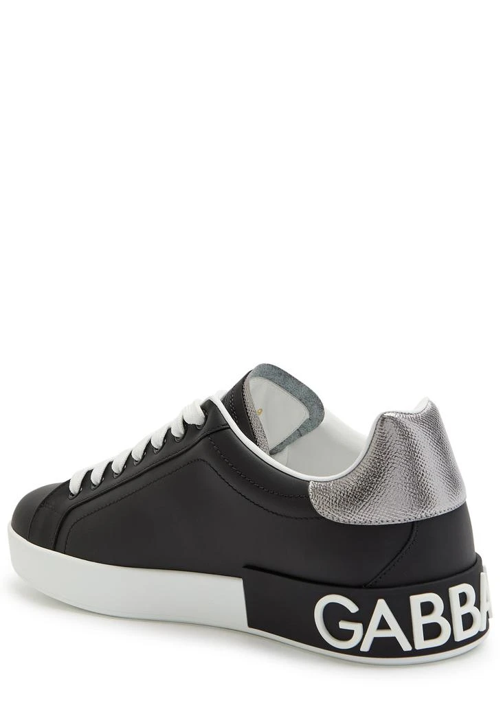 Dolce
Gabbana Portofino panelled leather sneakers 2
