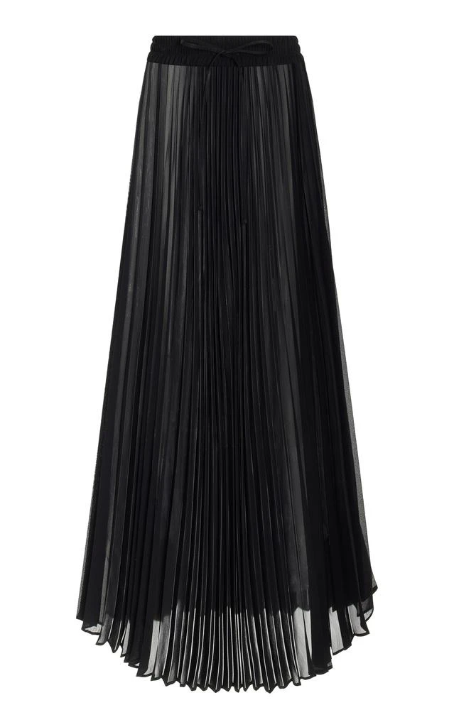 Peter Do Peter Do - Pleated Chiffon Midi Skirt - Black - XS - Moda Operandi 1