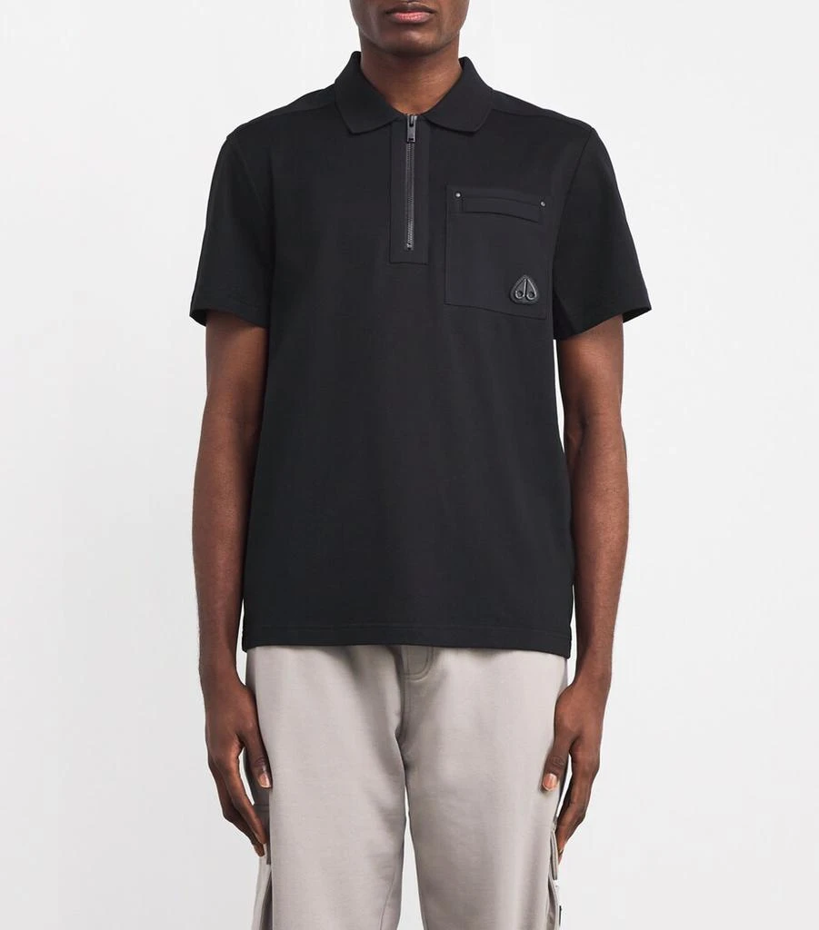Moose Knuckles Cotton Dalon Chest Pocket Polo Shirt 3