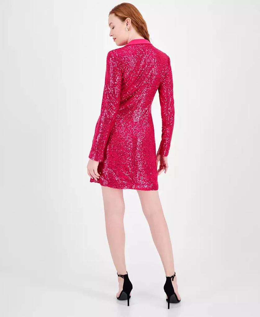 RACHEL Rachel Roy Women's Griffith Sequin Tuxedo Mini Dress 5