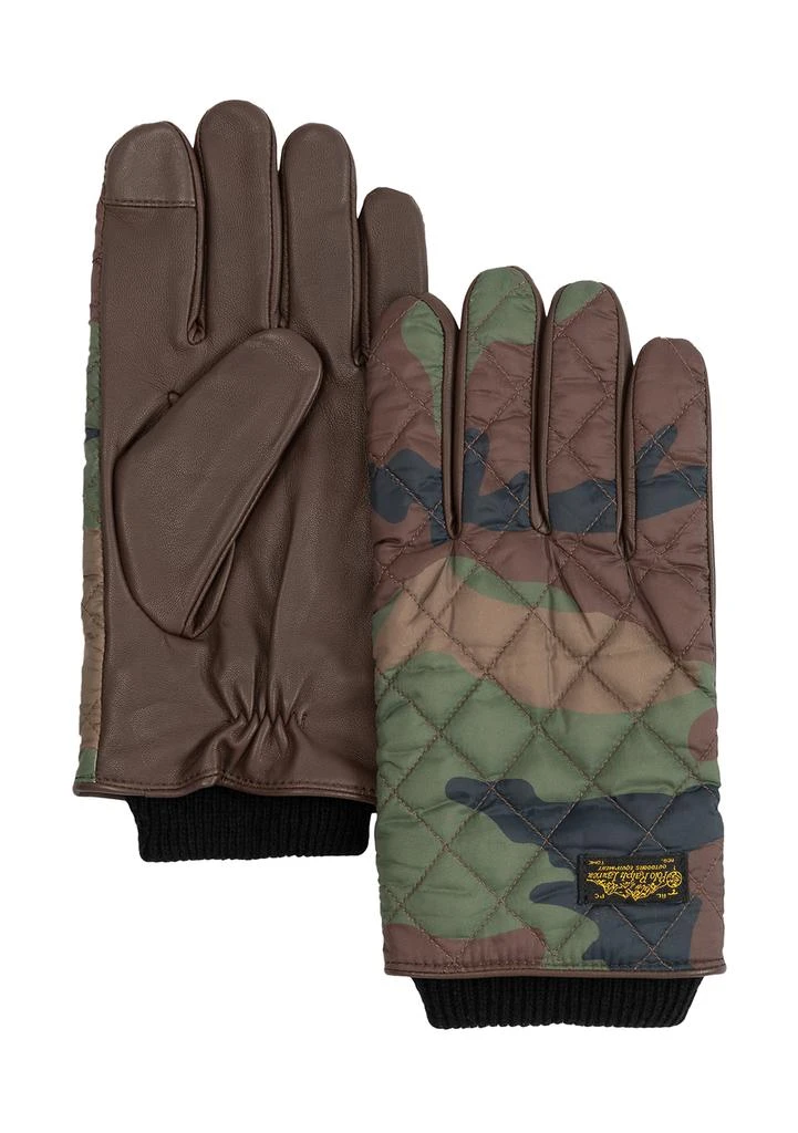 Ralph Lauren Camo Quilted Field Touch Gloves 1