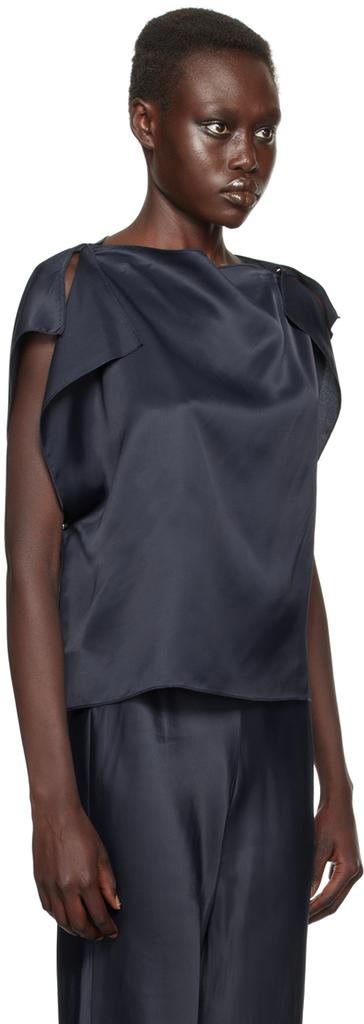 Baserange Navy Clavo Blouse