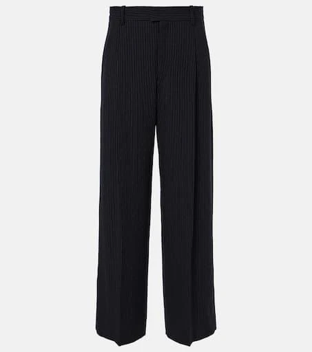 Isabel Marant Romina striped crêpe wide-leg pants 1