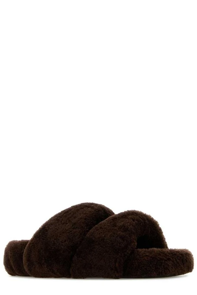 Aquazzura Aquazzura Twist Shearling Slip-On Sandals 2