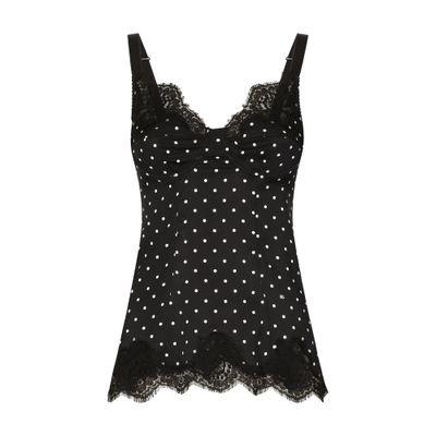 dot lingerie camisole (NavyxPink)