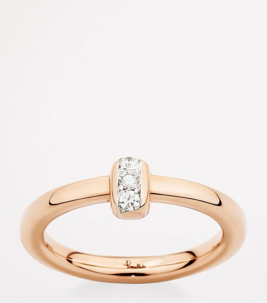 Pomellato Rose Gold and Diamond Pomellato Together Ring 4