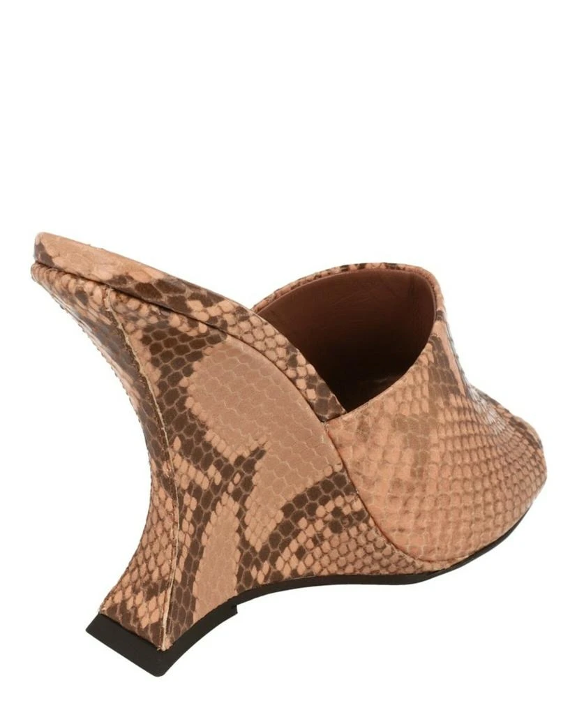 Paris Texas Nina Python Print Mules 3