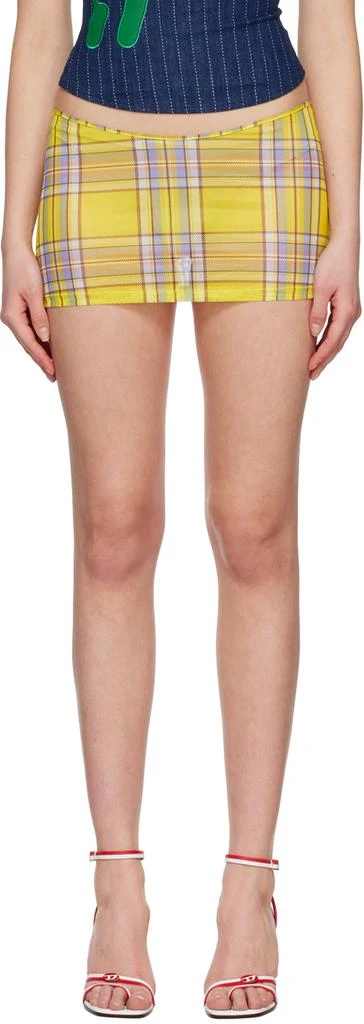 Miaou Yellow Elektra Miniskirt