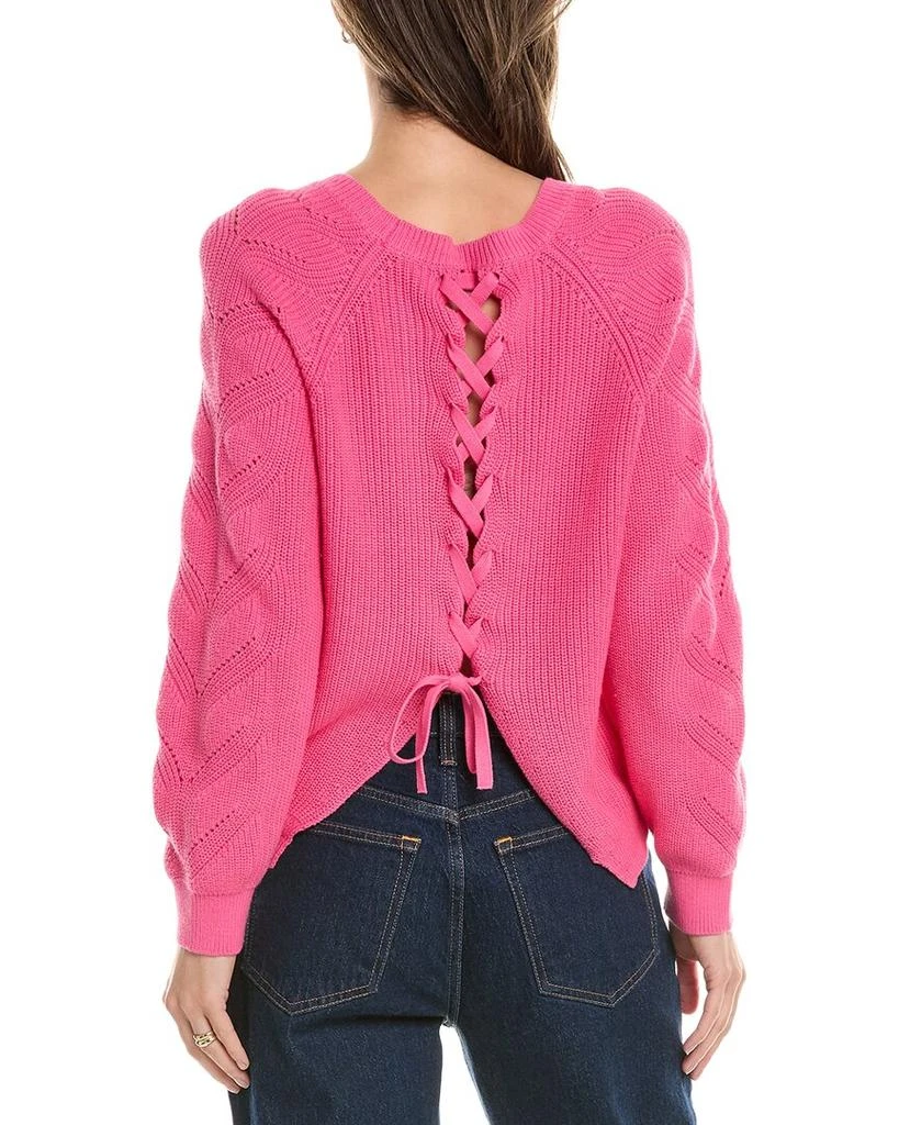 525 America Lace-Up Back Sweater 2