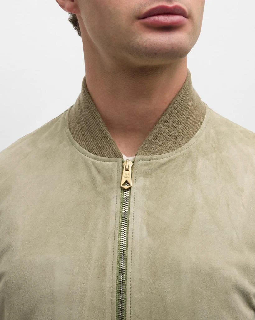 Paul Smith Men's Suede Full-Zip Bomber Jacket 5