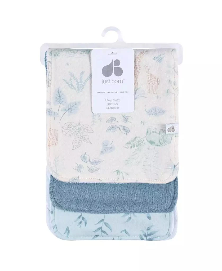 Just Born Baby 3-Pack Burp Cloths, Pink Florals, One Size 6