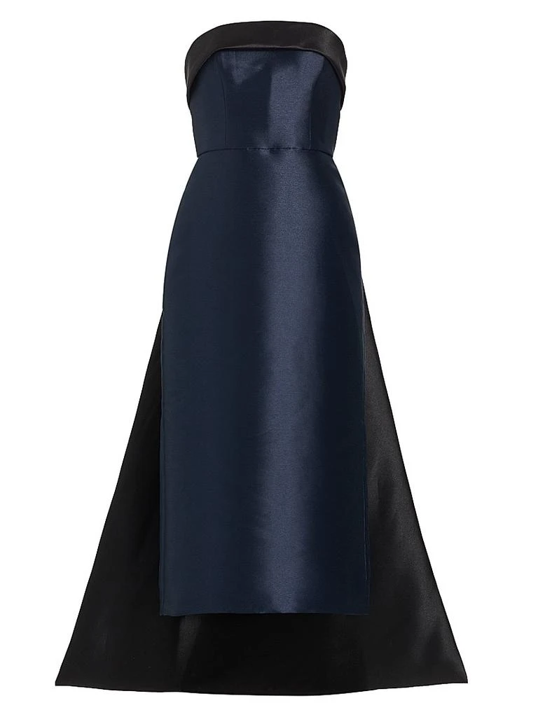 Amsale Mikado Satin Strapless Tea-Length Dress - Dresses & Skirts - Free  Shipping - BeyondStyle