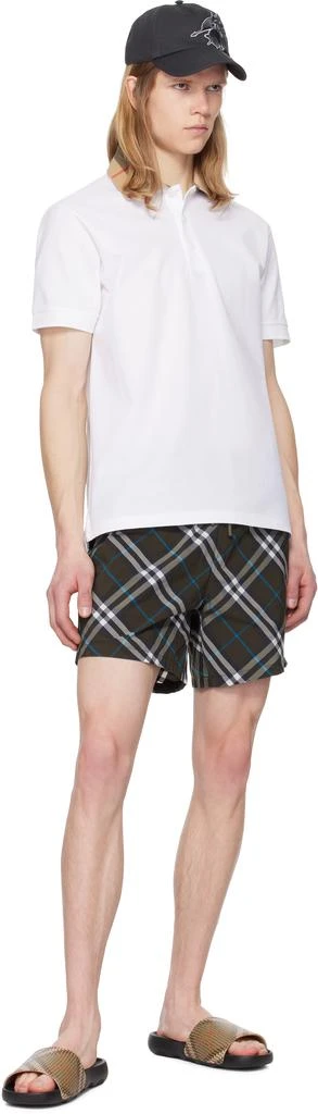Burberry Beige & Black Check Dive Pool Slides 5