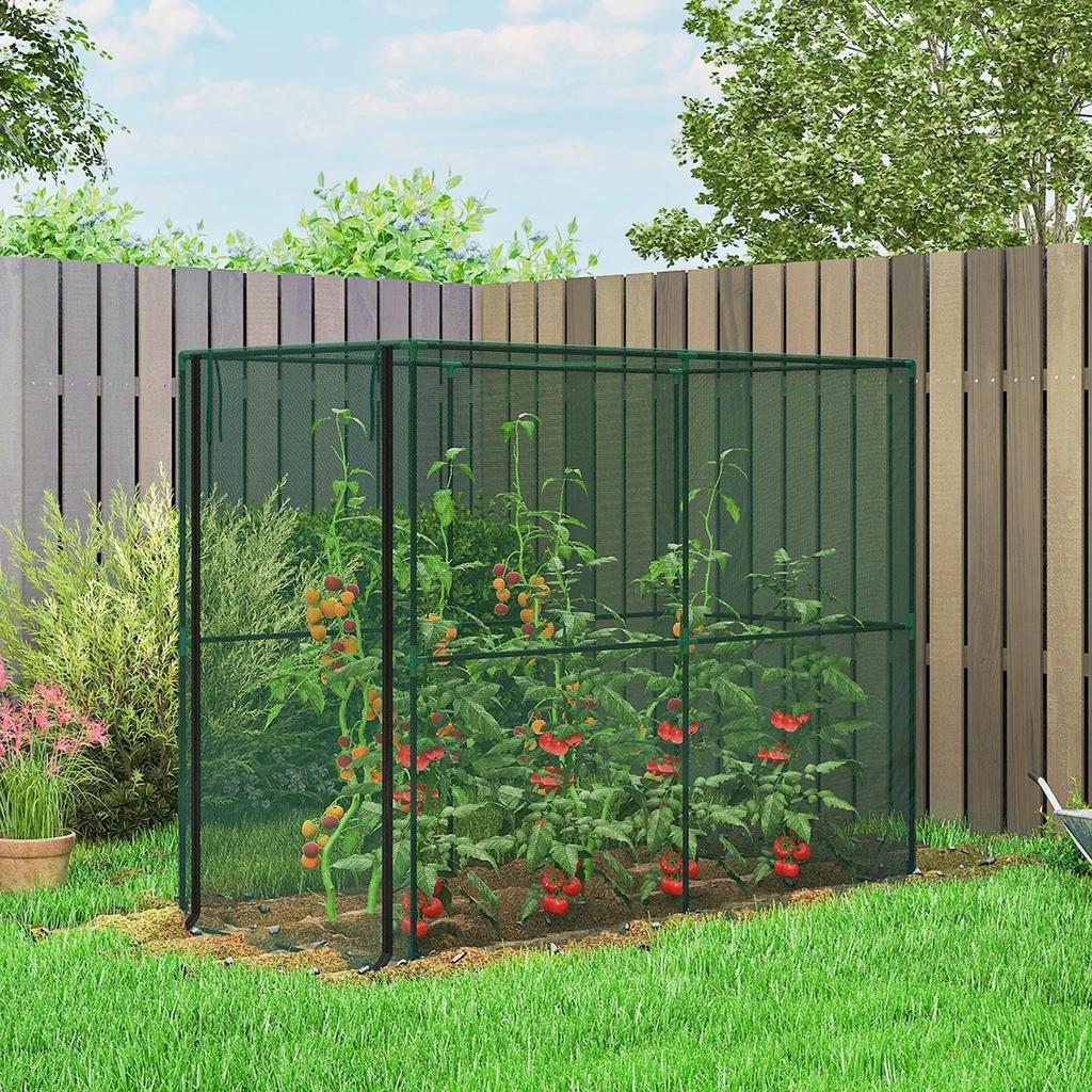 Hivvago Plant Protection Crop Cage with Zipper Door 2