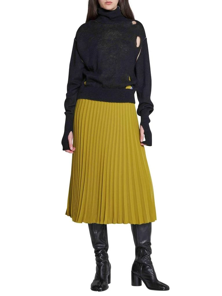 MAISON MARGIELA MM6 Maison Margiela Distressed Turtleneck Knitted Sweater 6