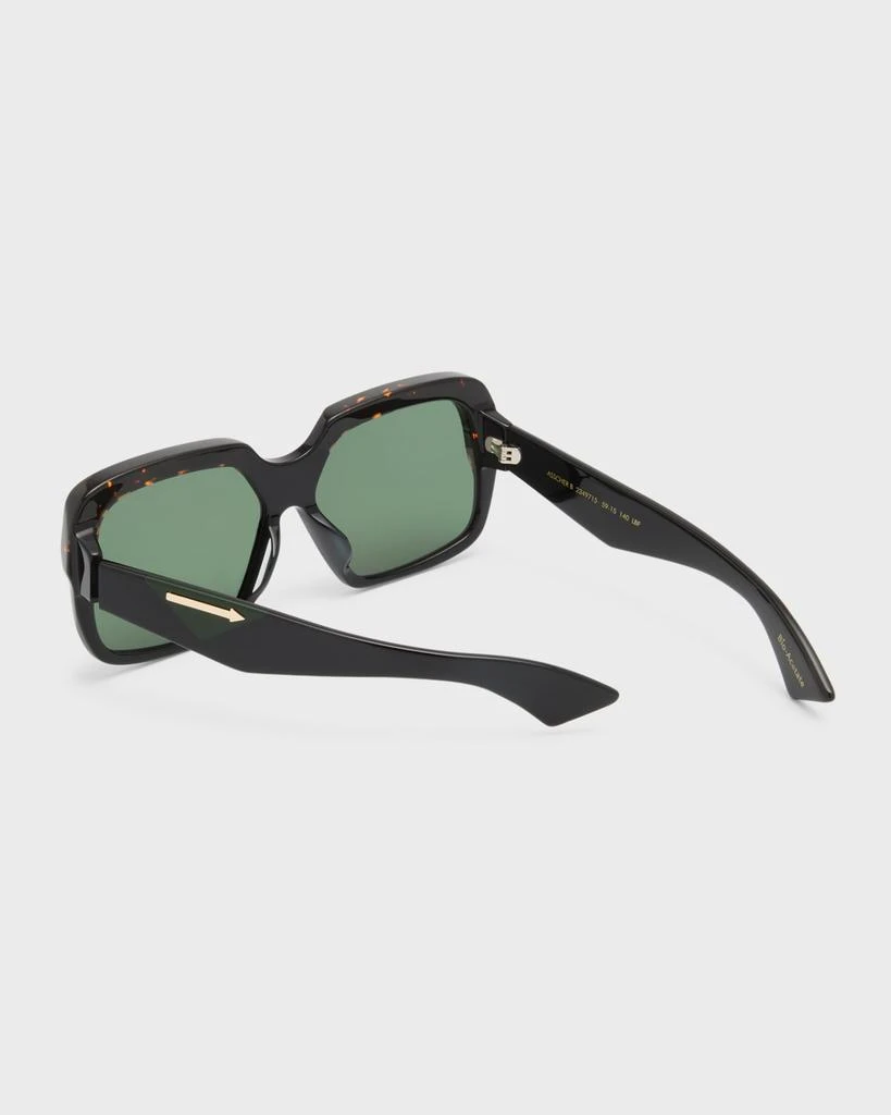 KAREN WALKER Logo Acetate Square Sunglasses 2